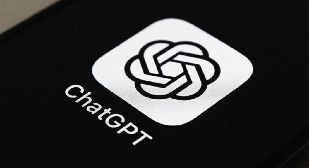 لوجو شات جي بي تي على شاشة هاتف