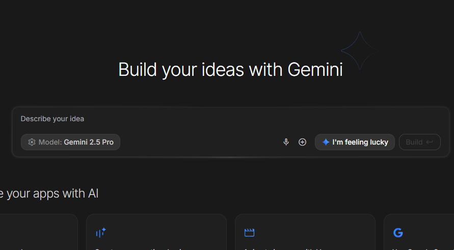 vibe coding aistudio google